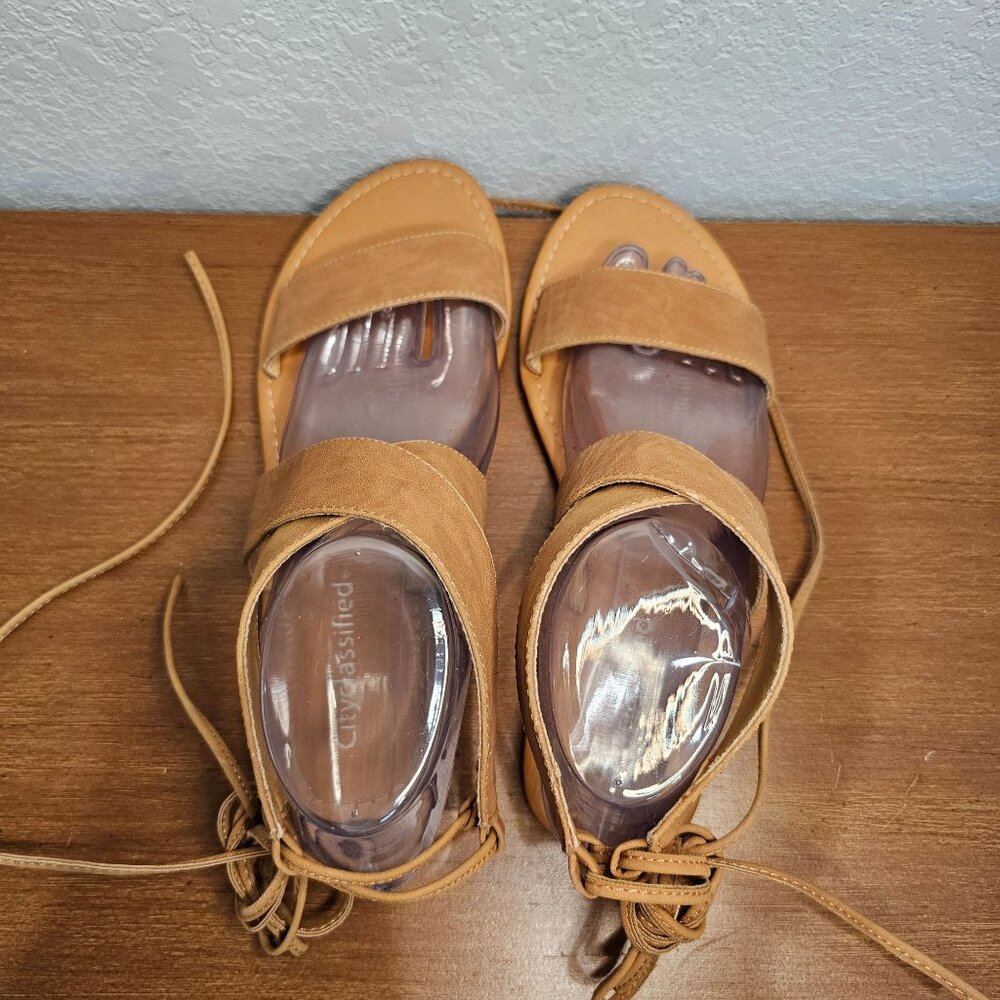 Cityclassified Camel Wrap Sandals - Picture 7 of 9